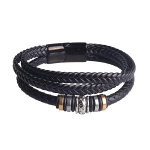 Férfi bőr karkötő | LEATHERBRACELET